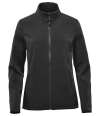 KBR-1W Stormtech Ladies Narvik Soft Shell Jacket Black colour image